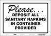 Safety Sign 10 in x 14 in Vinyl