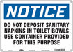 Safety Sign 10 in x 14 in Polyethylene