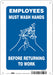 Safety Sign 10 in x 7 in Polyethylene