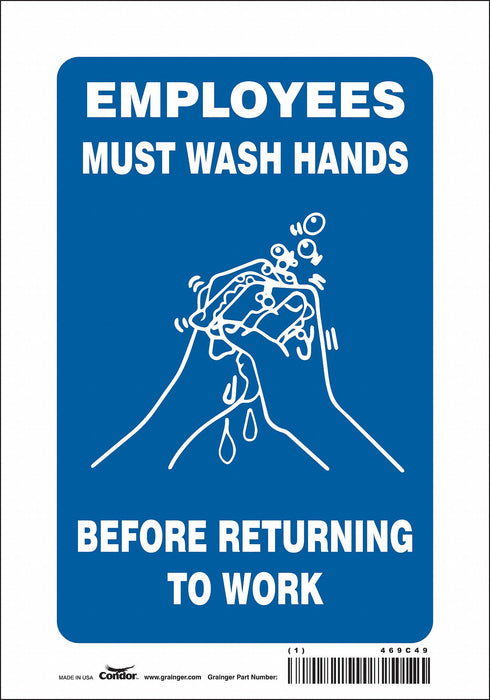 Safety Sign 10 in x 7 in Vinyl