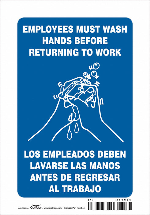 Safety Sign 10 in x 7 in Vinyl