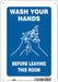 Safety Sign 10 in x 7 in Polyethylene