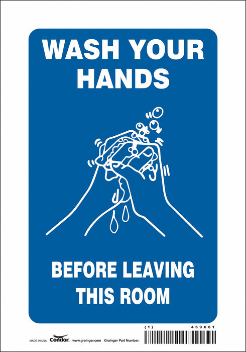 Safety Sign 10 in x 7 in Vinyl
