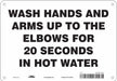 Safety Sign 7 in x 10 in Polyethylene