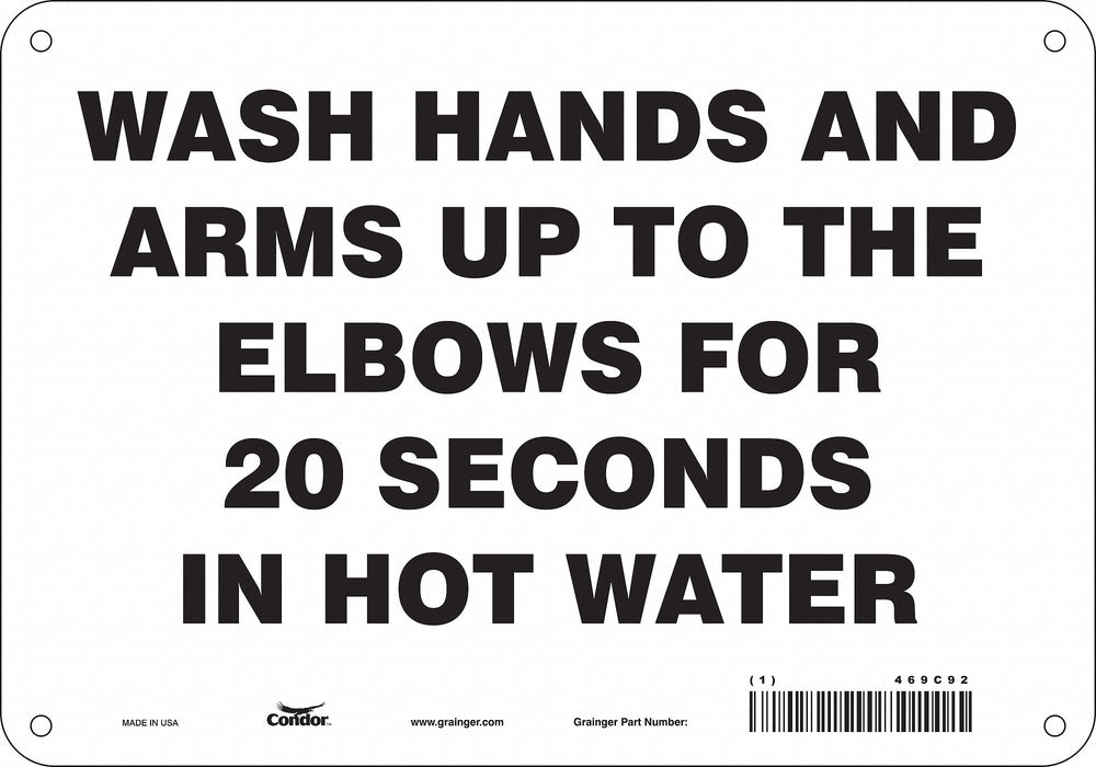 Safety Sign 7 in x 10 in Vinyl