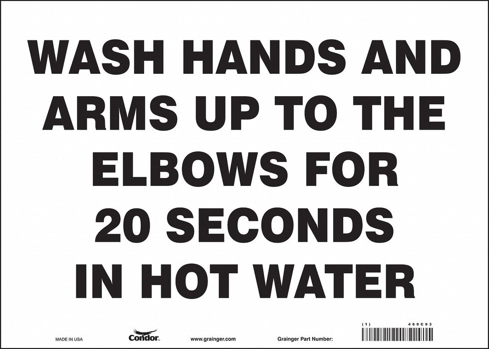 Safety Sign 10 in x 14 in Vinyl