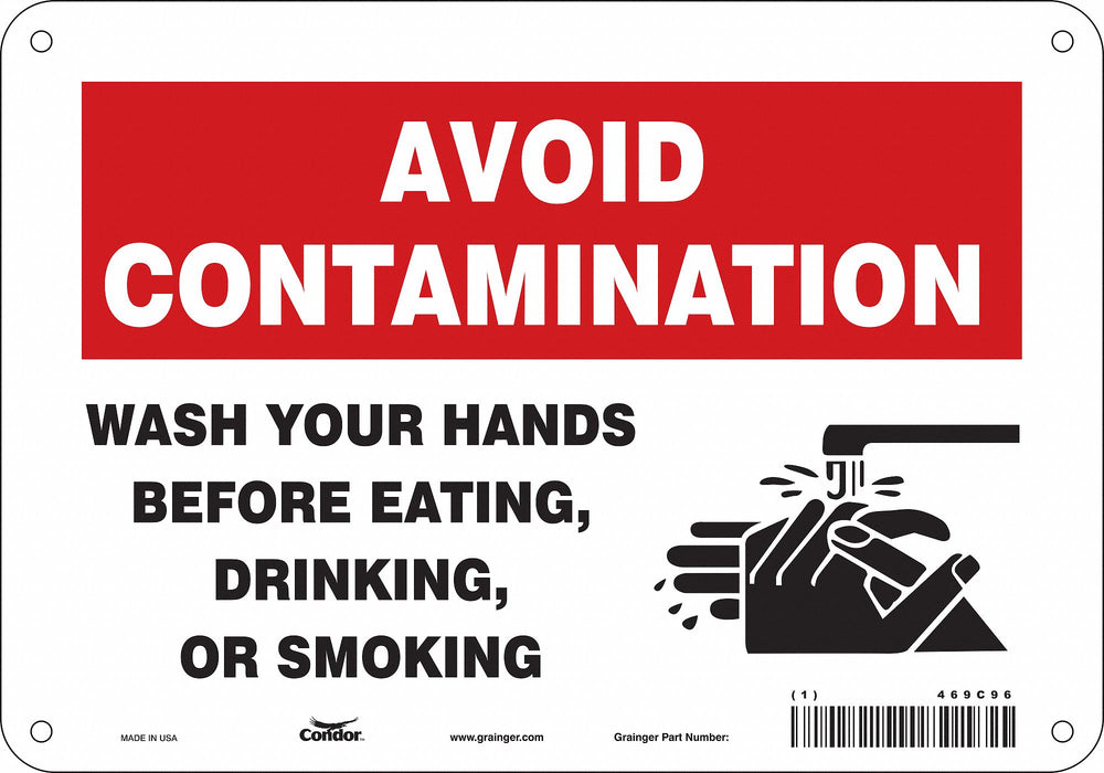 Safety Sign 7 in x 10 in Polyethylene