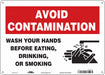 Safety Sign 10 in x 14 in Polyethylene