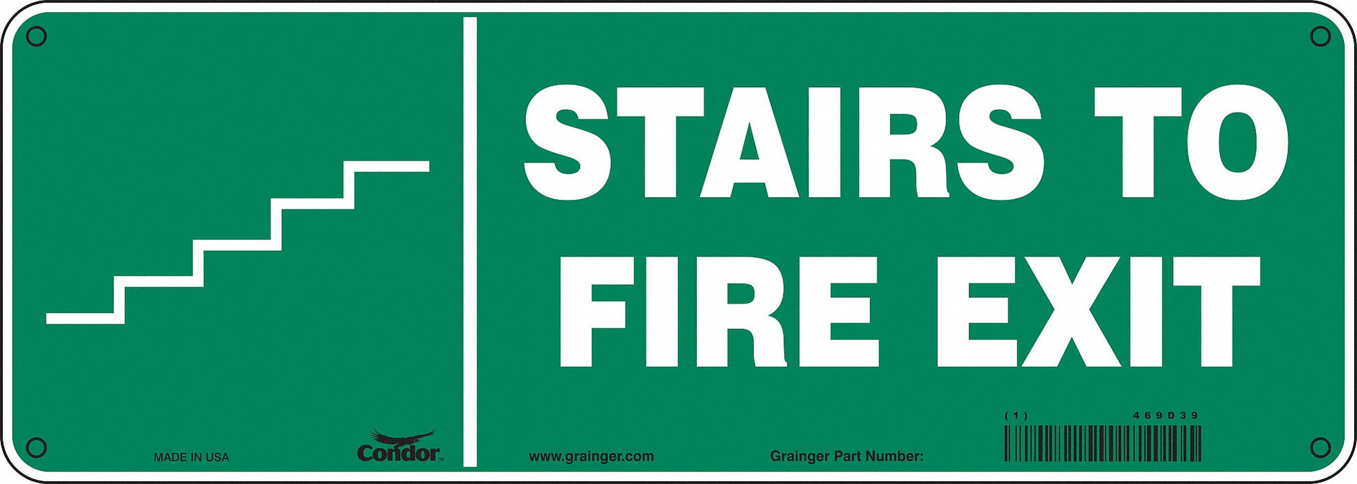 Safety Sign 5 in x 14 in Polyethylene