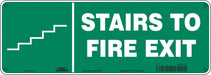 Safety Sign 5 in x 14 in Polyethylene