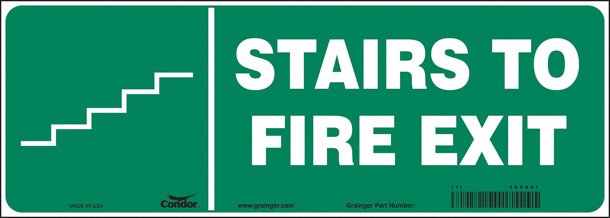 Safety Sign 5 in x 14 in Vinyl