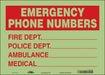 Safety Sign 10 in x 14 in Glow Vinyl