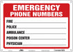 J9297 Safety Sign 10 in x 14 in Aluminum