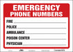 J9297 Safety Sign 10 in x 14 in Vinyl