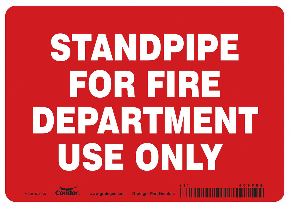 Safety Sign 5 in x 7 in Vinyl