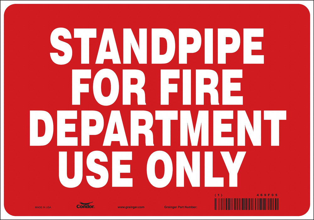 Safety Sign 7 in x 10 in Vinyl