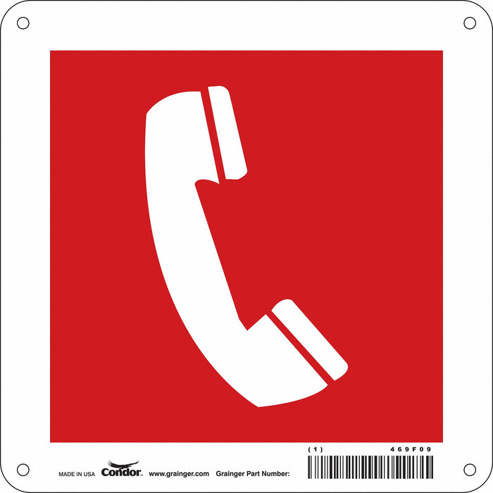 Safety Sign 8 in x 8 in Polyethylene