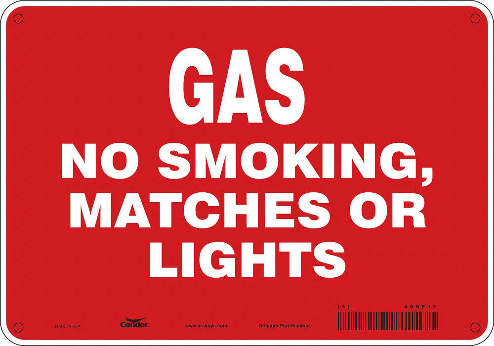Safety Sign 7 in x 10 in Aluminum