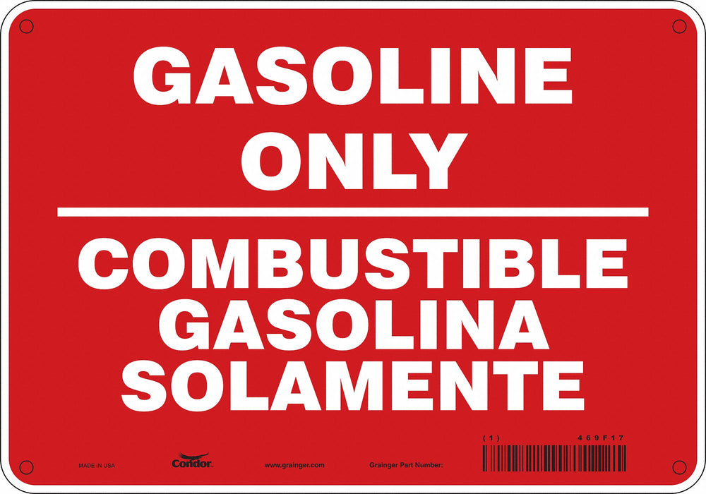 Safety Sign 7 in x 10 in Aluminum