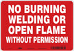 Safety Sign 7 in x 10 in Polyethylene
