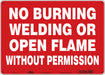 Safety Sign 10 in x 14 in Polyethylene