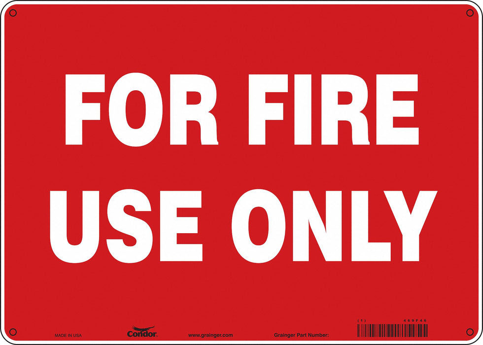 Safety Sign 10 in x 14 in Polyethylene