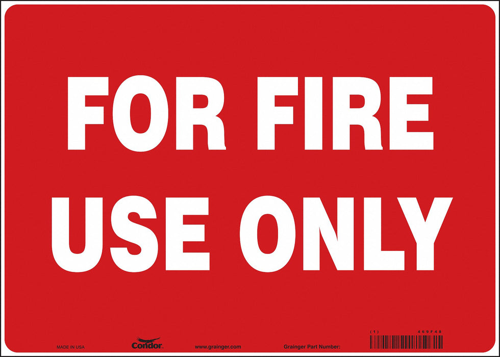 Safety Sign 10 in x 14 in Vinyl