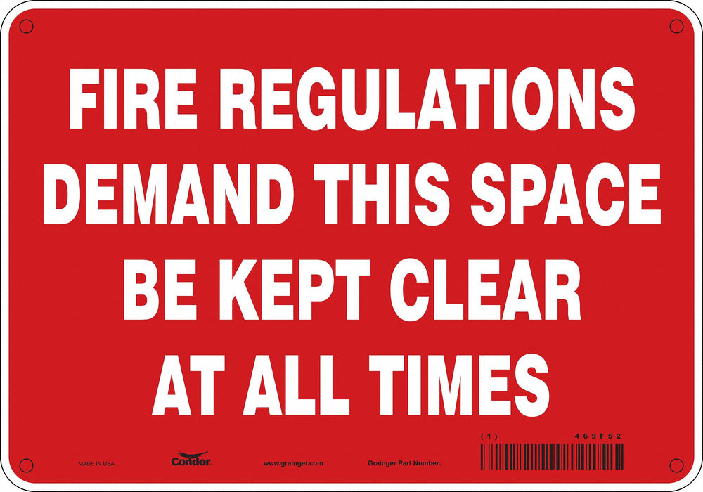 Safety Sign 7 in x 10 in Polyethylene