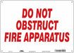 Safety Sign 10 in x 14 in Polyethylene