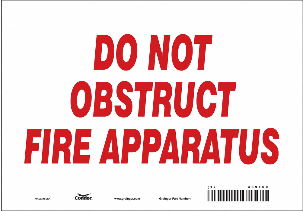 Safety Sign 7 in x 10 in Vinyl