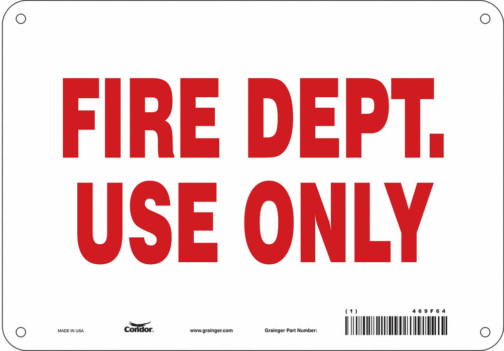 Safety Sign 7 in x 10 in Polyethylene