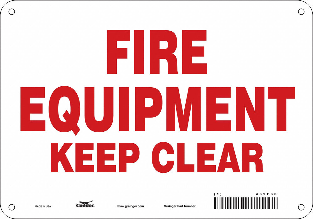 Safety Sign 7 in x 10 in Aluminum