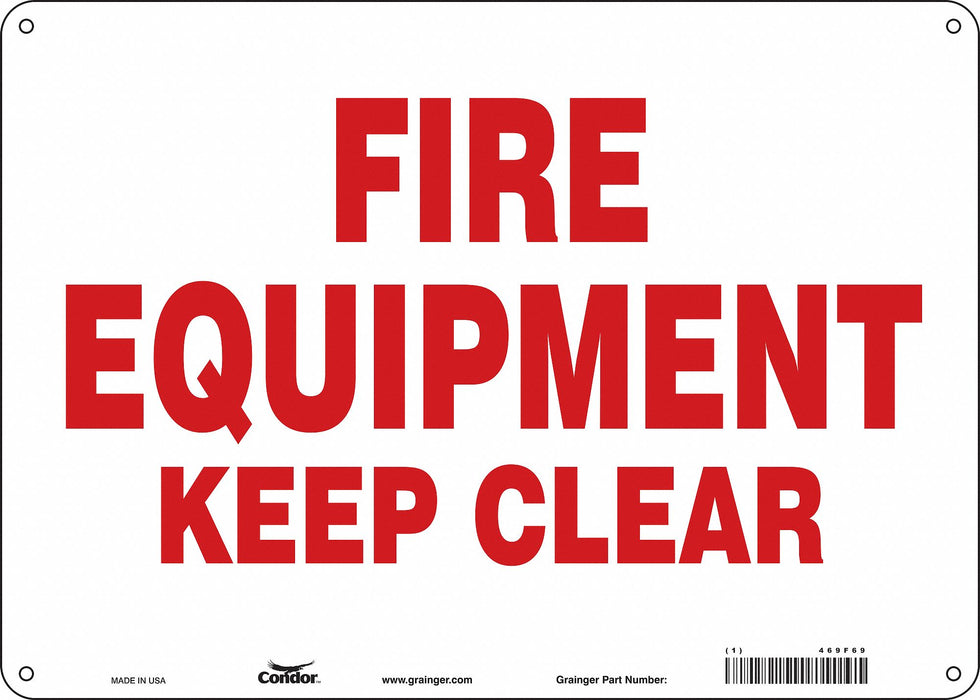 Safety Sign 10 in x 14 in Aluminum