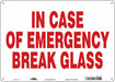 Safety Sign 10 in x 14 in Aluminum
