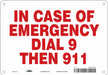 Safety Sign 7 in x 10 in Aluminum