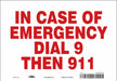 Safety Sign 7 in x 10 in Vinyl