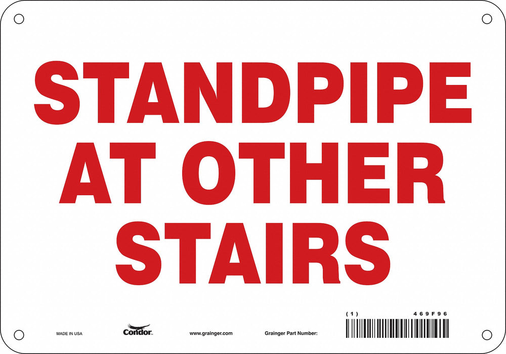 Safety Sign 7 in x 10 in Polyethylene