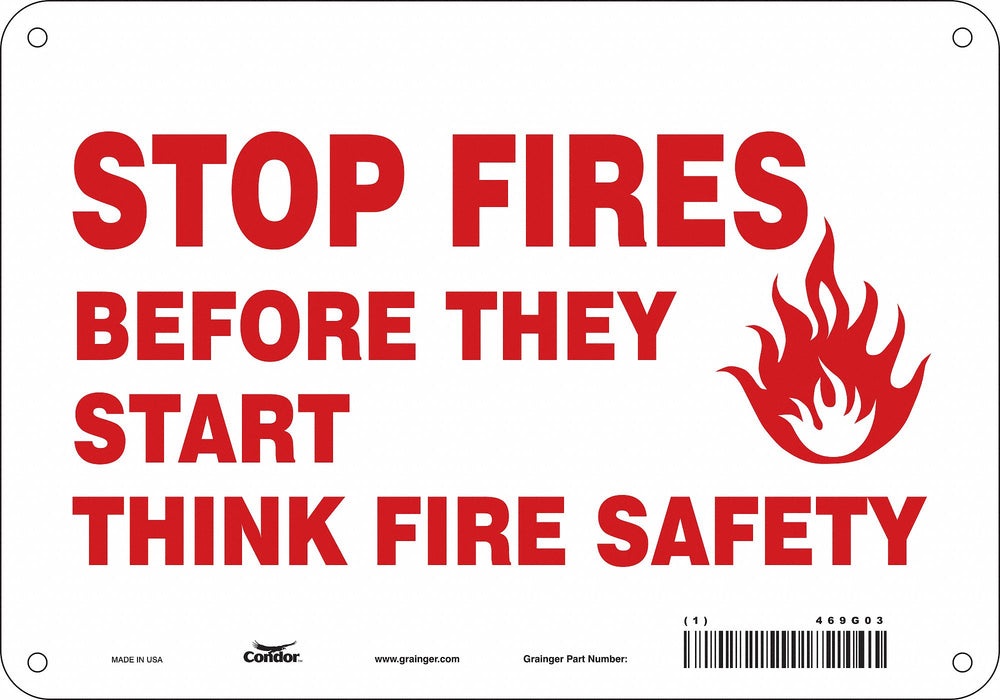 Safety Sign 7 inx10 in Polyethylene