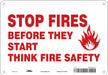 Safety Sign 7 inx10 in Polyethylene