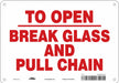 Safety Sign 7 in x 10 in Polyethylene