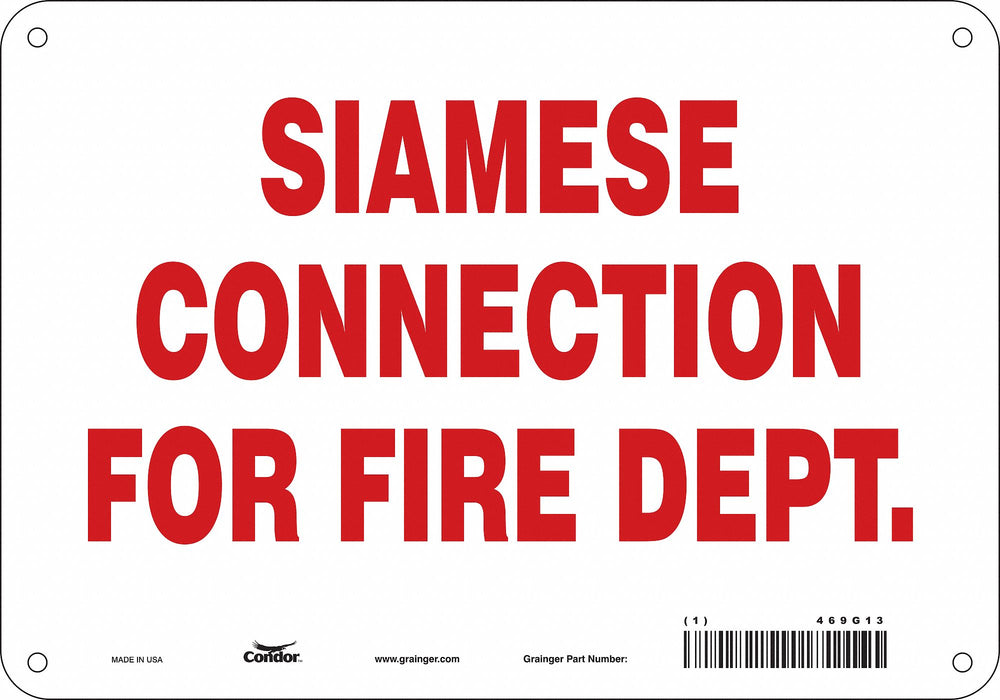 Safety Sign 7 in x 10 in Aluminum