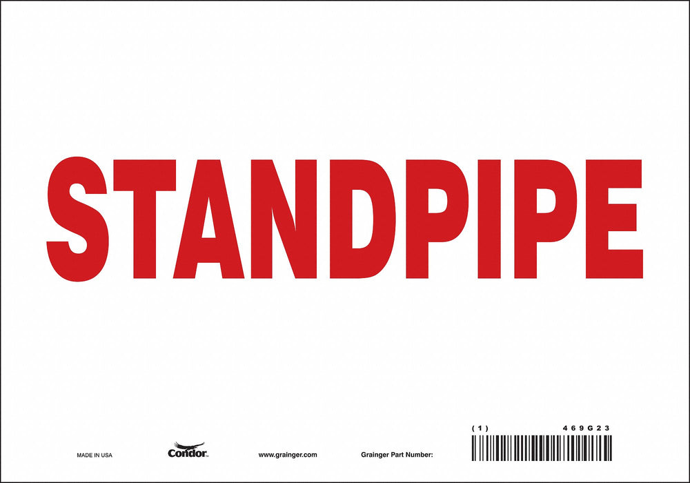 Safety Sign 7 in x 10 in Vinyl