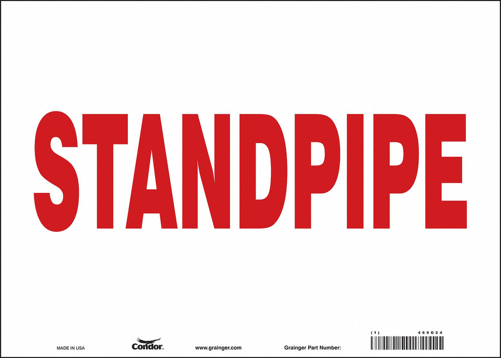 Safety Sign 10 in x 14 in Vinyl