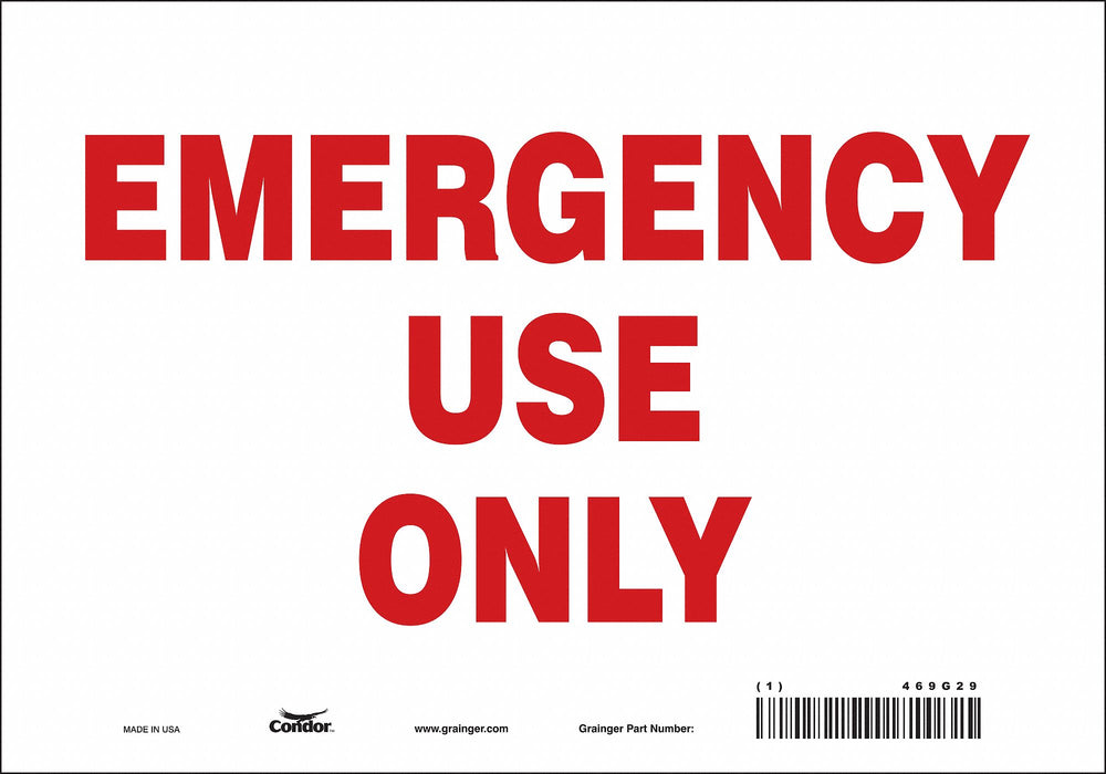 Safety Sign 7 in x 10 in Vinyl