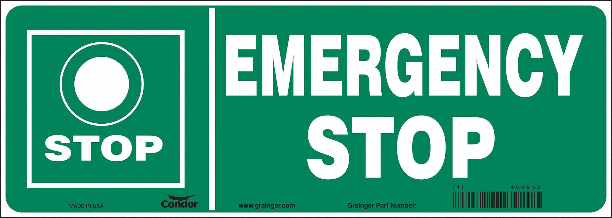 Safety Sign 5 in x 14 in Vinyl