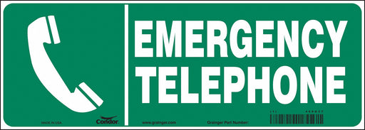 Safety Sign 5 in x 14 in Vinyl