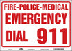 J9329 Safety Sign 10 in x 14 in Glow Vinyl