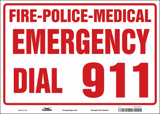 J9329 Safety Sign 10 in x 14 in Glow Vinyl