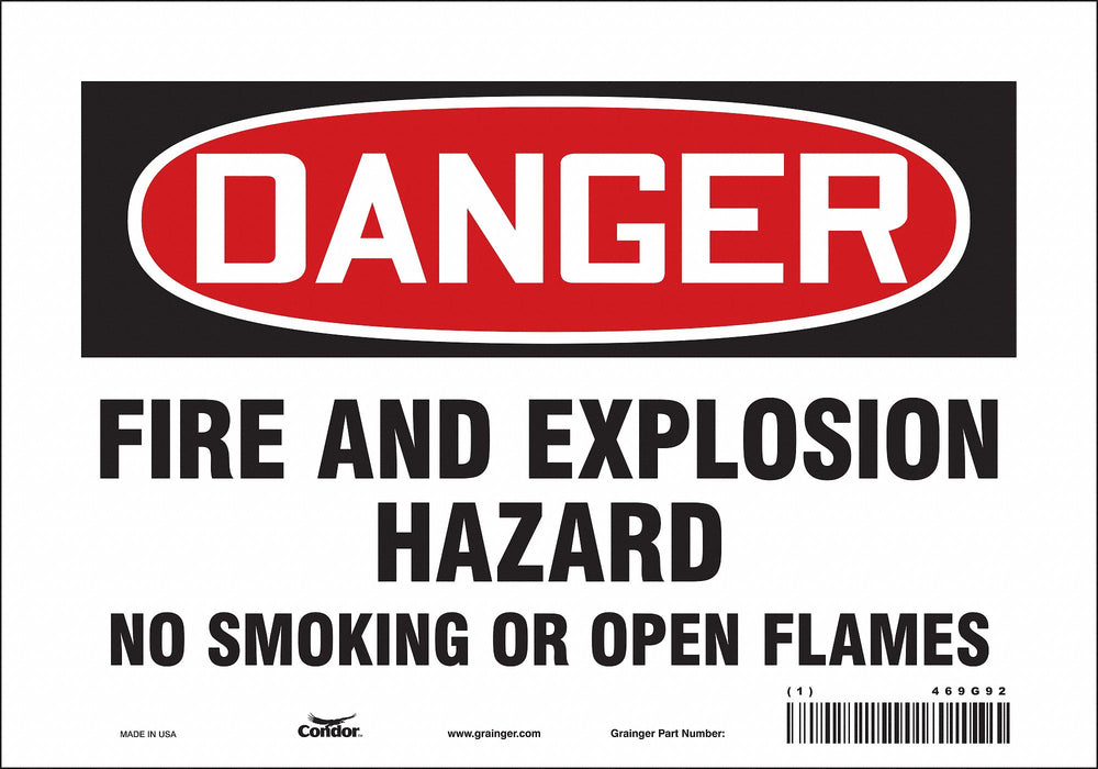 Safety Sign 7 inx10 in Vinyl