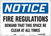 Safety Sign 10 in x 14 in Aluminum